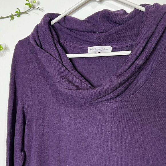 Michael Stars Purple Cowl Neck Dress - Picture 2 of 7